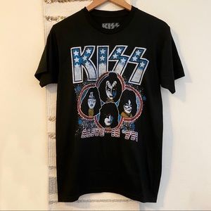 KISS NWT Alive in 77 Retro Vintage Style Band Tee